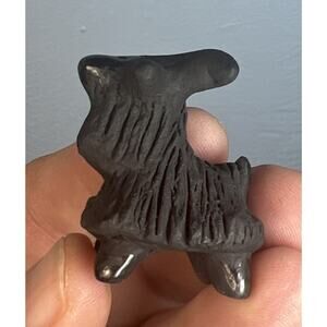 Santa Clara Pueblo Blackware Goat Ram Paul Dorothy Gutierrez - Treasure House